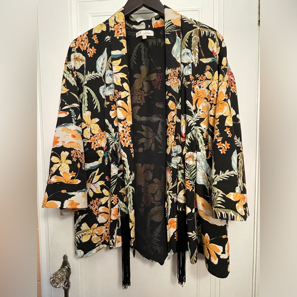 Zara floral kimono-blazer, size S/M
